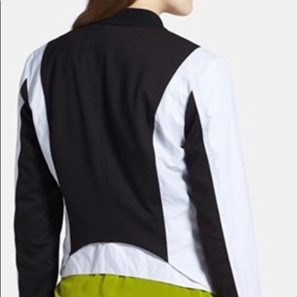 Kenneth Cole Snap Front White/Black Jacket 12P - Picture 2 of 8